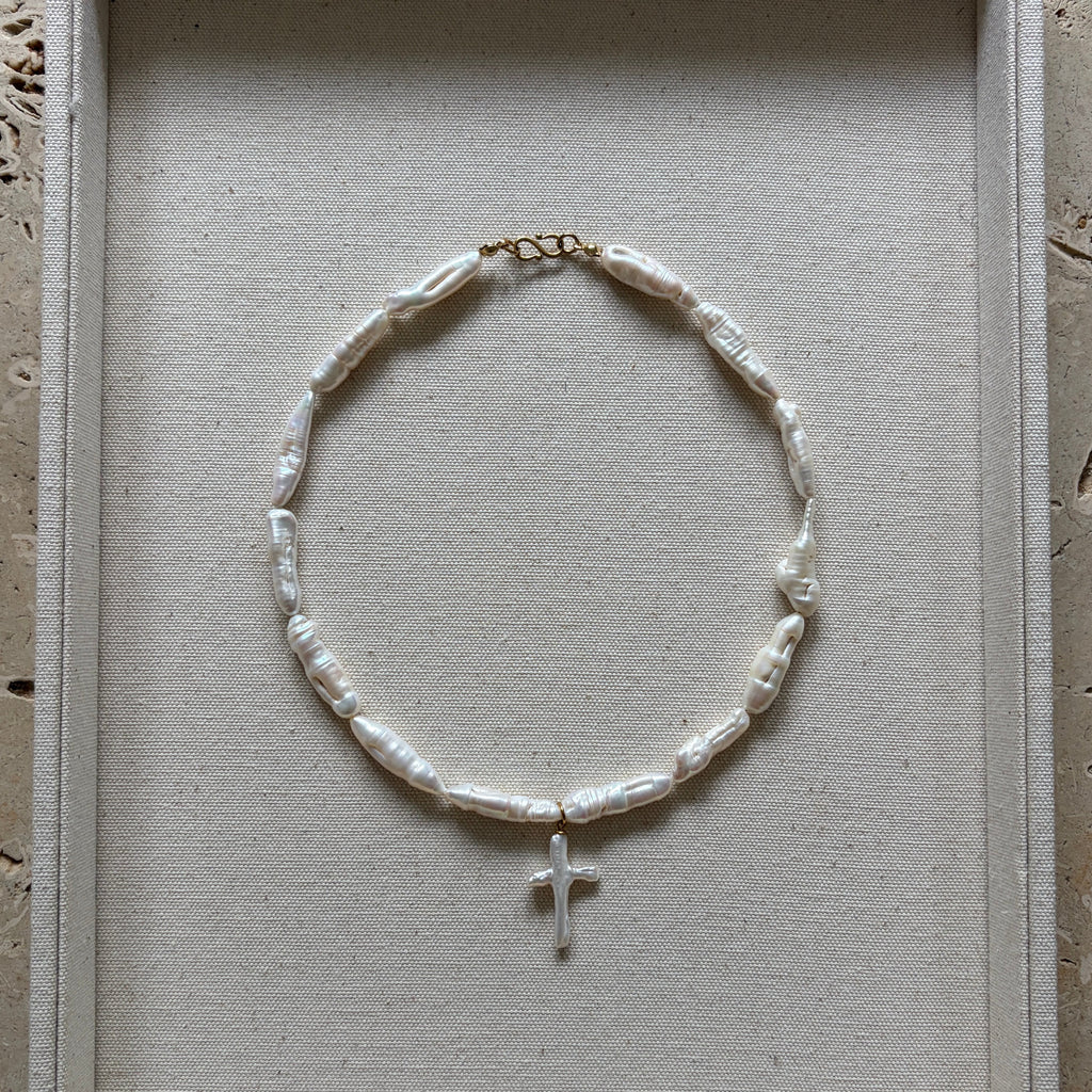 Cross Pearl Necklace (coming soon)
